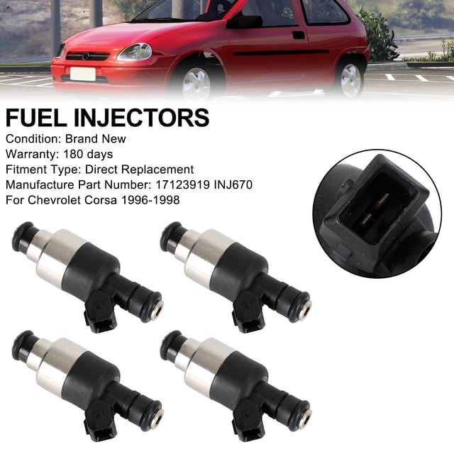 4PCS Fuel Injector 17123919 Fit for Chevrolet Corsa 1996-1998 INJ670