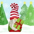 thumbnail image 2 of Reed, Tara 26x26 White Modern Wood Framed Museum Art Print Titled - Gnome for Christmas blue II-Gifts, 2 of 4