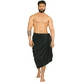thumbnail image 2 of HAPPY BAY Men's Standard Swimsuits Sarong Pareo Beach Wrap One Size Tropical, Black Summer Vacation Party, 2 of 5