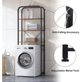 thumbnail image 6 of SogesPower 68in 4-Tier over The Toilet Storage Rack, Freestanding Bathroom Storage Shelf- Brown, 6 of 8