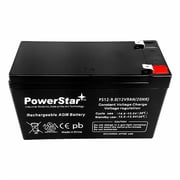 PowerStar PS12-9-RBC2-4 UPS Replacement Battery Pack for APC BE500-IN - APC RBC2 Cartridge No. 2 - Leakproof 12V 9Ah