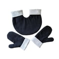 thumbnail image 2 of Guantes de pareja tomados de la mano para adultos, amantes románticos, suaves guantes de invierno para senderismo. Negro, 2 of 9
