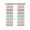 Coral Green, variant on Peach Pink Green Ombre Blackout Curtains, Light Blocking Print Window Curtains, Farmhouse Stripe Modern Thermal Insulated Window Drapes for Living Room Kitchen Cafe 2 Panels, 104"W x 84"L