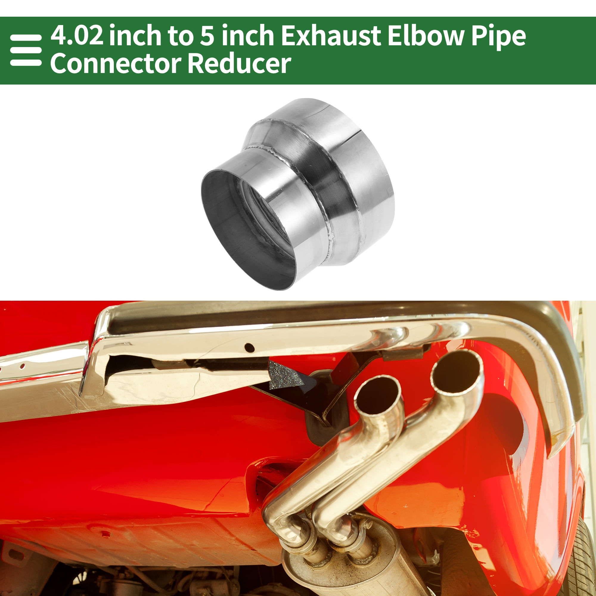 Unique Bargains Mandrel Exhaust Bend Elbow Reducer Pipe 3.5 Inch 4" OD to 5" OD