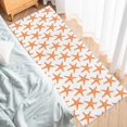 thumbnail image 4 of Kitchen Rugs and Mats Set of 2 Summer Orange Starfish Texture White Kitchen Sink Mat,Non-Slip Area Runner Rug,Washable Floor Mat for Home Dining Room Office 18"x30"+18"x48", 4 of 6