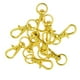 thumbnail image 1 of 32 x 12 mm Gatillo giratorio Cierre de langosta s a Llavero Llavero Resultados artesanales Oro claro Paquete piezas Gloria Gatillo giratorio, 1 of 6