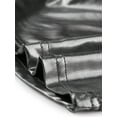 thumbnail image 5 of DARING DIVA Women's Metallic Crop Shiny Holographic Top M Black Silver, 5 of 6