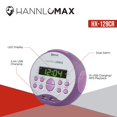 thumbnail image 4 of Radio despertador HANNLOMAX HX-129CR con Bluetooth y carga USB, 4 of 5