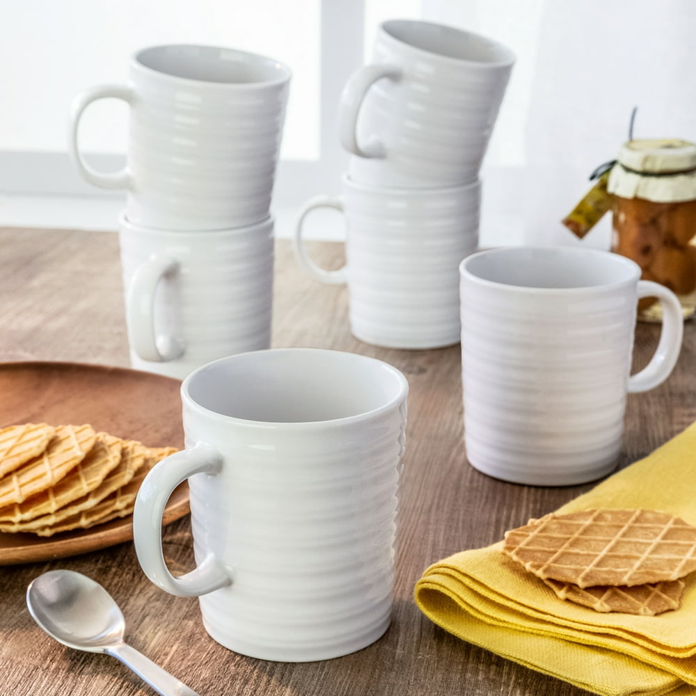 Better Homes & Gardens Anniston Textured Mugs, set of 6