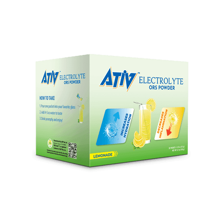 JBA Brands Lemonade Flavor -ORS Hydration Electrolyte Powder - 30 Count