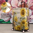 thumbnail image 4 of Beige Music Sunflower Guitar Pattern Luggage Cover Fashion Suitcase Cover Baggage Covers Fit 25-28 Inch Luggage (Go Travel), 4 of 5