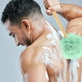 thumbnail image 5 of Topboutique Shower Loofah, Long Handled Back Scrubber,Bath Sponge,Shower Brush for Women & Men Body, Exfoliating Scrubber Brush for Spa Washing, 3 Pack(White, Blue, Green), 5 of 8