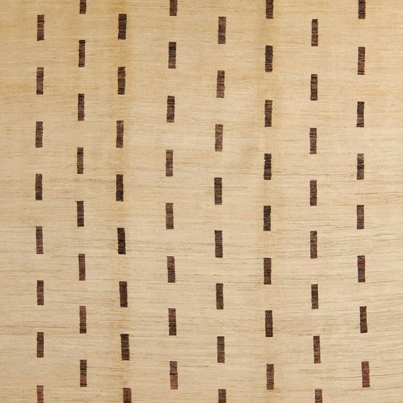 Ahgly Company Indoor Square Abstract Yellow Solid Area Rugs, 7' Square