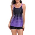 thumbnail image 5 of Wycnly Bathing Suits for Women Womens Swimsuits Two Piece Bathing Suit Womens Fashion Dot Print Strap High Waist Tankini Swimwear Summer Beach Modest Swimsuit with Boyshorts Tankini, 5 of 6