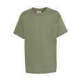 thumbnail image 2 of Hanes - Ecosmart Youth T-Shirt - 5370 - Heather Green - Size: L, 2 of 3