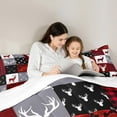 thumbnail image 5 of Manfei Animal Deer 2pcs Bedding Comforter Set,Red Camouflage Twin Comforter Sets,Buffalo Plaid Breathable Bedding Set,Ultra Soft Wildlife Home Decor, 5 of 8