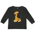 thumbnail image 3 of Inktastic Giraffe Boys or Girls Long Sleeve Toddler T-Shirt, 3 of 5