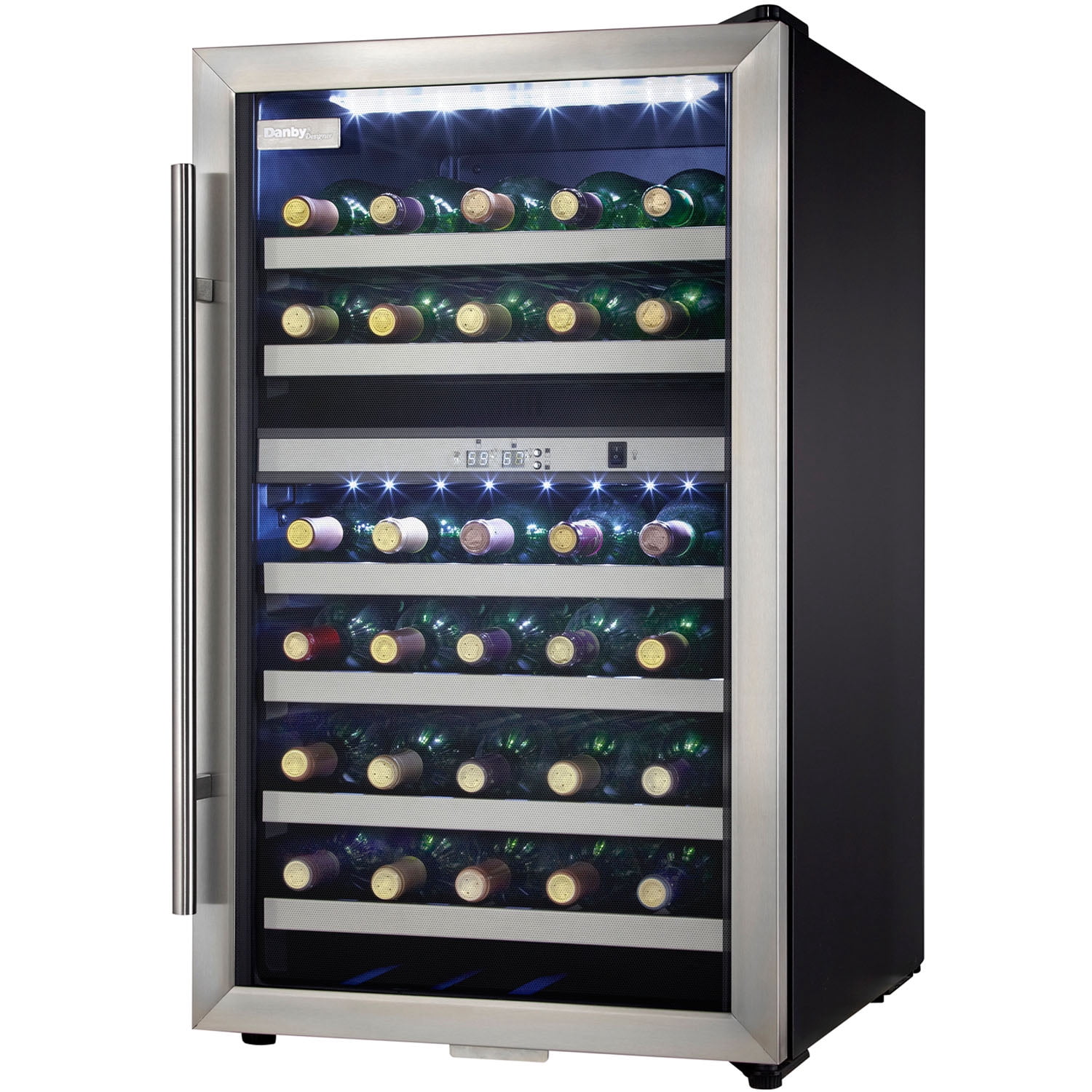 Danby Designer 38-Bottle Free-Standing Dual-Zone Wine Cooler - Black