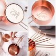 thumbnail image 3 of Juego de 8 tazas medidoras y cucharas medidoras de acero inoxidable Taza medidora de oro rosa Accesorios para hornear para cocina Cocinar Hornear por - Good Wishes, 3 of 7