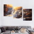 thumbnail image 4 of Ullo0ord Waterfall Girl Ready to Hang Wall Art Paintings Printed Picture Canvas Painting for Home Kitchen Wall Decor Artwork 12x16x3pcs, 4 of 6