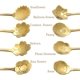 thumbnail image 3 of Juego de 8 cucharas de flores, cucharas de té reutilizables de acero inoxidable, cuchara para revolver, cuchara de café, cuchara para mezclar, vajilla para fiestas de té. Juego de 8 cucharas de, 3 of 7