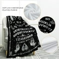 thumbnail image 3 of Ouija Board Blanket Spooky Horror Gifts for Halloween Sun Moon Skeleton Skull Presents for Women Men Users Women Home Bedroom Birthday Christmas Thanksgiving Decor Black 60"x80", 3 of 7