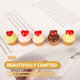 thumbnail image 2 of Juguetes de adorno, 12 piezas, juego de rol, decoración, comida falsa, accesorio, minicasa, simulación, pastel, postre, resina artificial, 2 of 6