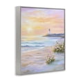thumbnail image 2 of Stupell Industries Warm Sunrise with Distant Lighthouse Landscape & Nature Painting Gray Framed Art Print Wall Art, 16 x 20, 2 of 7