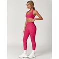 thumbnail image 4 of PISONIC Womens Workout Sets Adjustable Straps Sports Bras and High Waist Leggings Sets Pilates 2 Piece Outfits for Women, 4 of 6