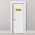 thumbnail image 5 of Uxcell 9"x3" Private Sign Acrylic Self Adhesive Door Sticker Wall Mounting Sign Golden, 5 of 5