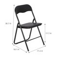 thumbnail image 2 of TROPOW Folding Chair,Accent Chair,Event Portable Metal Folding Chairs with Cushion, Non-Slip Feet Pads Stackable Chairs, 2 of 7