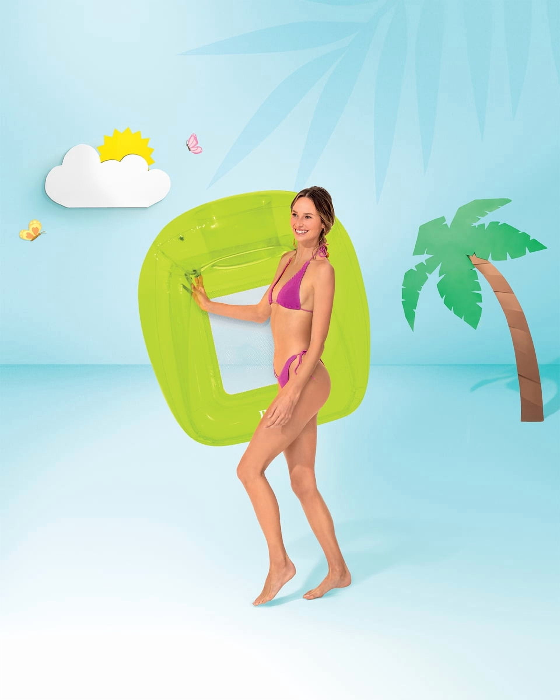 (2 pack) Intex Green Transparent Lounge Float