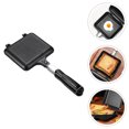 thumbnail image 3 of Sandwich Bread Mold Home Non-stick Frying Pan Bread Toast Pan Frying Pan (Black), 3 of 8