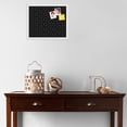 thumbnail image 3 of PinPix 18x15 Custom Cork Bulletin Board Modeco Hex W B Poster Board Has a Fabric Style Canvas Finish, Framed in Modeco Hex W B, by ArtToFrames (PinPix-1730), 3 of 5