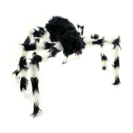 75CM Scary Bendable Realistic Fake Hairy Spider Plush Toys Halloween Party Decoration Prop Display, Random Color