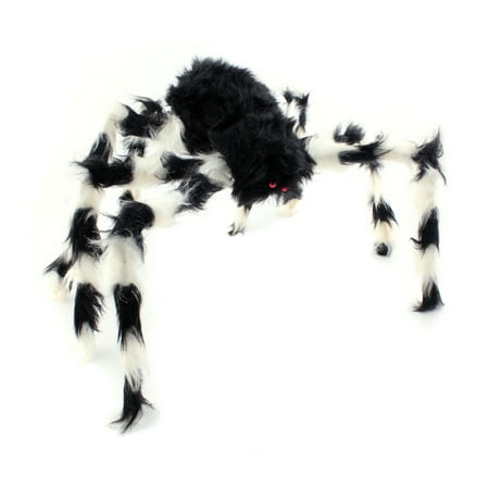 Spider Witch Halloween Plush - 75CM Scary Bendable Realistic Fake Hairy Spider Plush Toys Halloween Party Decoration Prop Display, Random Color