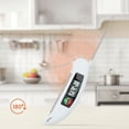 thumbnail image 3 of Unique Bargains Digital Meat Instant Read Food Thermometer Black/White, 3 of 5