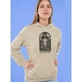 thumbnail image 2 of Outline Zodiac Sign Scorpio Hoodie Women -Image by Shutterstock, Female 3X-Large, 2 of 4