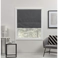 thumbnail image 1 of Exclusive Home Acadia 100% Blackout Polyester Roman Shade, 27"x64", Grey, 1 of 4