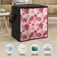 Bybiment 80L Large Capacity Quilt Storage Bag with Handle, Floral