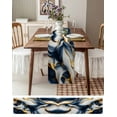 thumbnail image 6 of Navy Blue Marble Table Runner Gold Modern Art Tablerunners 14 x 72 Inch, Table Decorations Tabletop Scarf for Summer Gathering Holiday Farmhouse Kitchen Dining Decor, 6 of 6