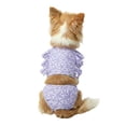 thumbnail image 6 of Oodles Purple Tropical Floral Ruffled Spring 2-Piece Dog Bikini, XS, 6 of 8
