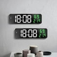 thumbnail image 3 of Mirror Large Digital LED Clock Home Electronic Alarm Clock Large Screen Plug in Clock Wall Mounted, 3 of 12