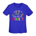 thumbnail image 4 of Doctors Says I Am Autistic Mom Says I Am Perfect Women'S Basic Short Sleeve T-Shirt Blue Small, 4 of 5