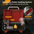 thumbnail image 5 of Costway 8-in-1 Portable Pellet Grill with Digital Control Meat Probe Detachable Ash Pan Red, 5 of 10