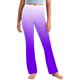 thumbnail image 2 of Odeerbi 2-13 Años Niñas Pierna Ancha Pantalones Yoga Gradiente Workout Danza Deportes Atlético Pantalones Elasticidad Lindo Alta Cintura Pantalones Pierna Recta, 2 of 9