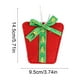 thumbnail image 3 of Pack de 6 adornos para árbol de Navidad no tejidos | Renos, Papá Noel, muñecos de nieve, diseños de cajas de regalo | Rojo Plata Sandía Rojo | Tela suave y duradera | Decoraciones ligeras, 3 of 6