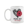 thumbnail image 2 of Anzac Day Sketch Heart Poppy Mug Mug - Image by Shutterstock,, 2 of 4