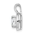 thumbnail image 3 of Sterling Silver Diamond & White Topaz Pendant Charm, 3 of 5