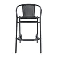 thumbnail image 6 of Flash Furniture Lila Indoor-Outdoor PE Rattan Restaurant Barstool Black 2/Pack (2SDA632032RBK), 6 of 16